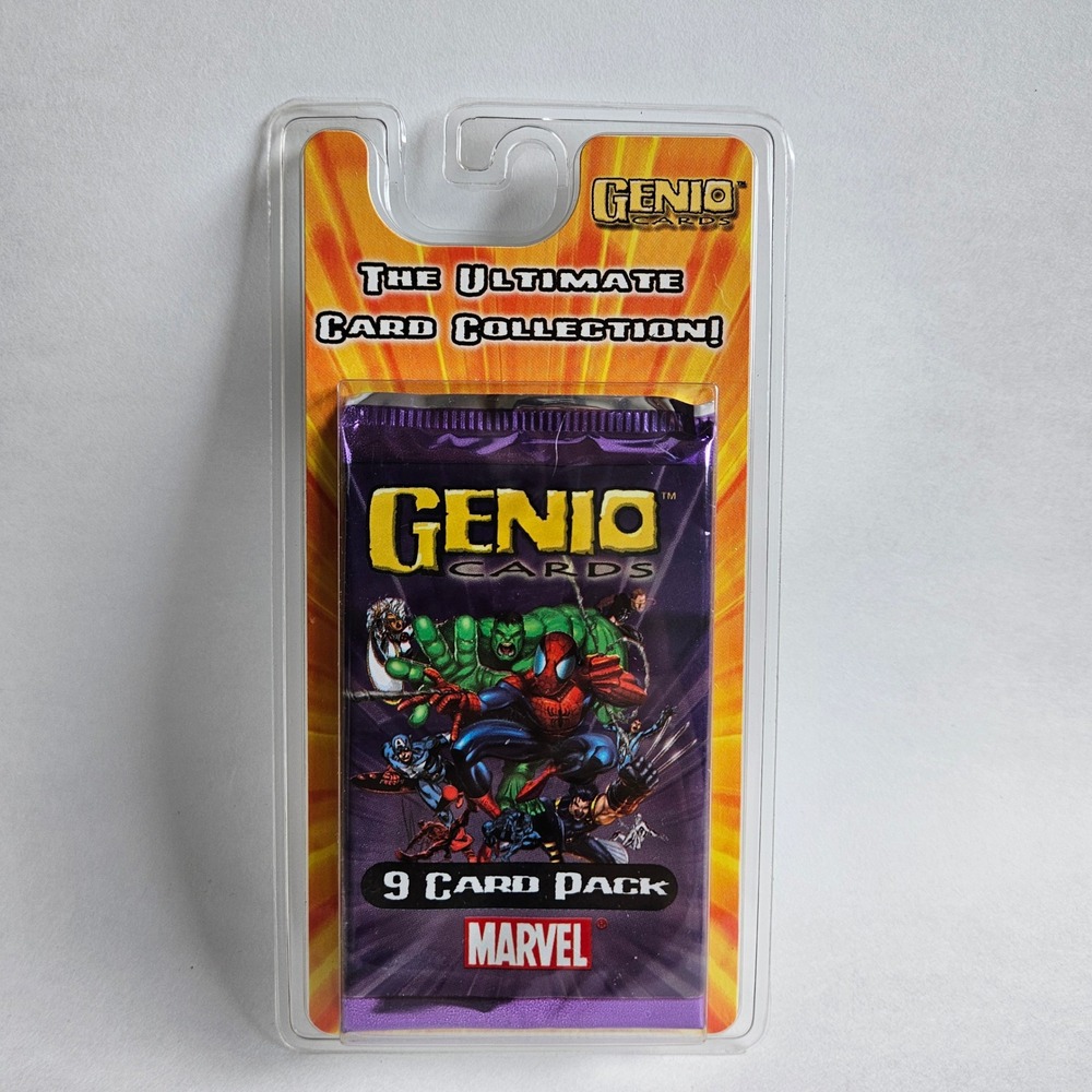 Genio Cards Marvel Ultimate Card Collection 2003 Sealed 9 Card Pack Purple Color